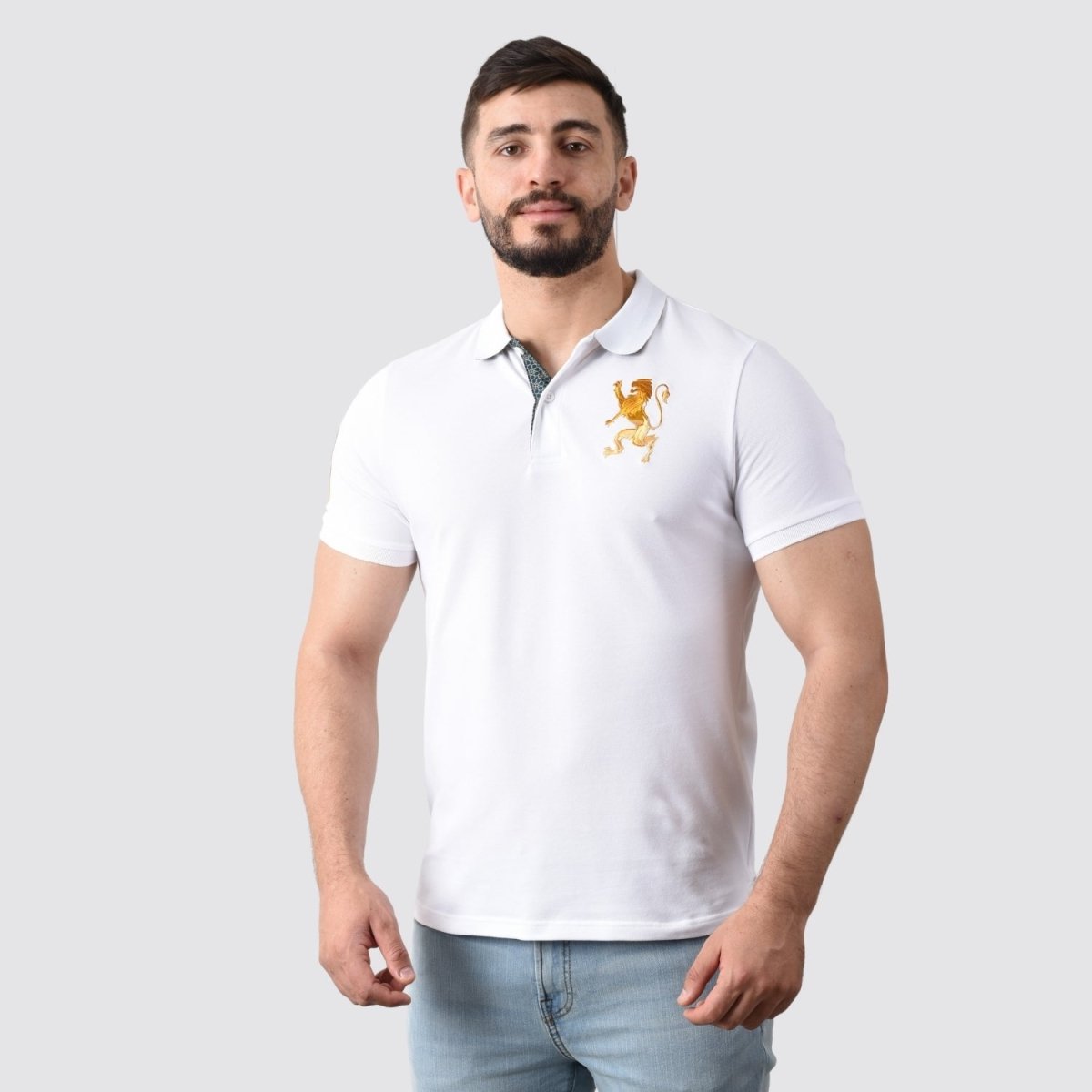 Giordano Men's 3D Lion Polo - Premium Polo