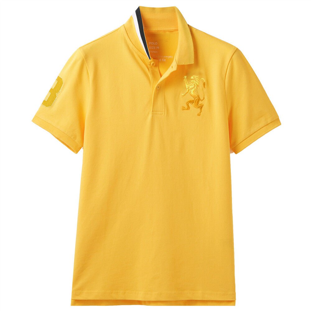 Giordano Men's 3D Lion Polo - Premium Polo