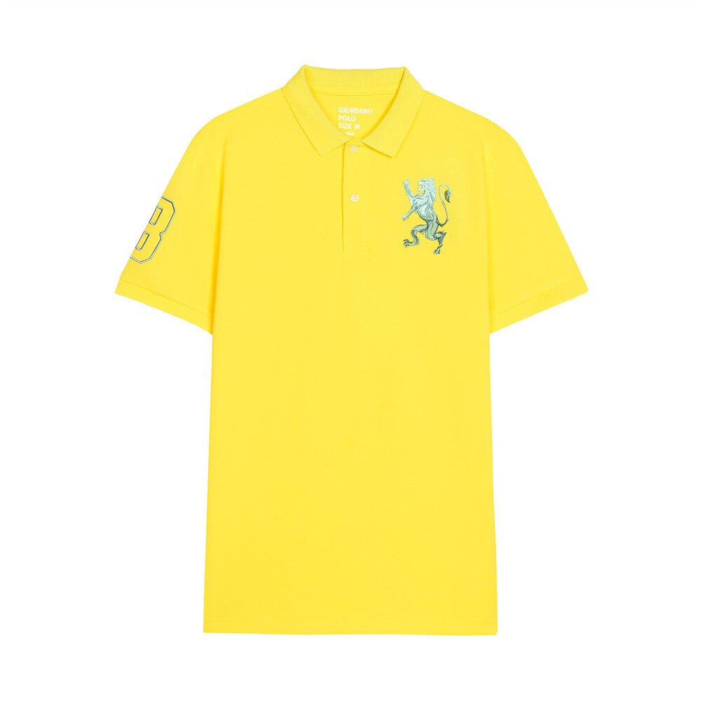 Giordano Men's 3D Lion Polo - Premium Polo