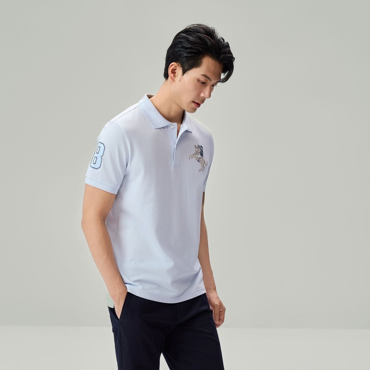 Giordano Men's 3G Napoleon Slim Pique Polo - Premium Polo