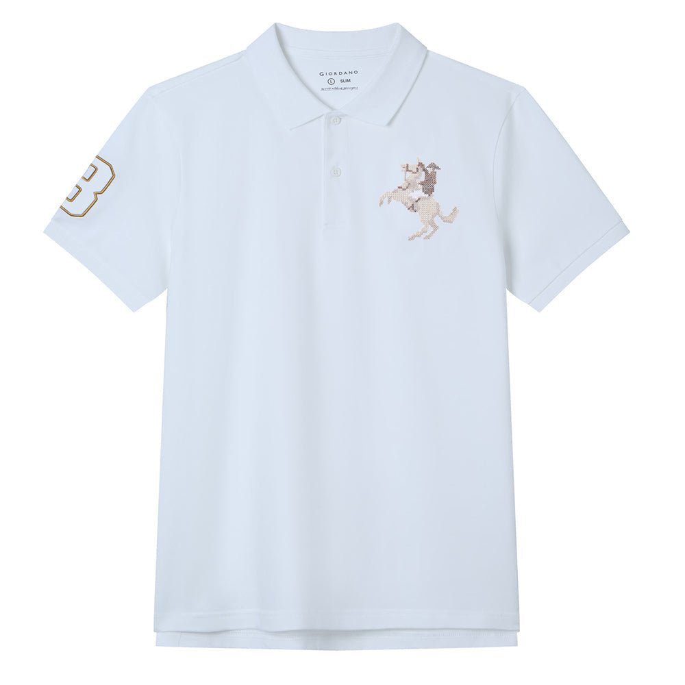 Giordano Men's 3G Napoleon Slim Pique Polo - Premium Polo