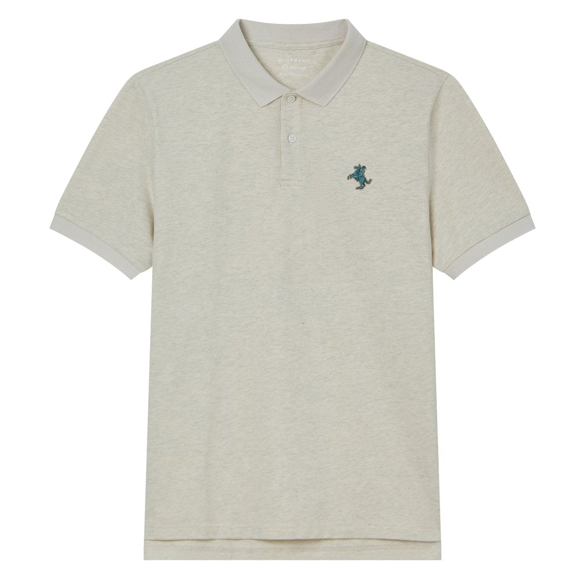 Giordano Men's 3G Small Napoleon Slim Melange Polo - Premium Polo