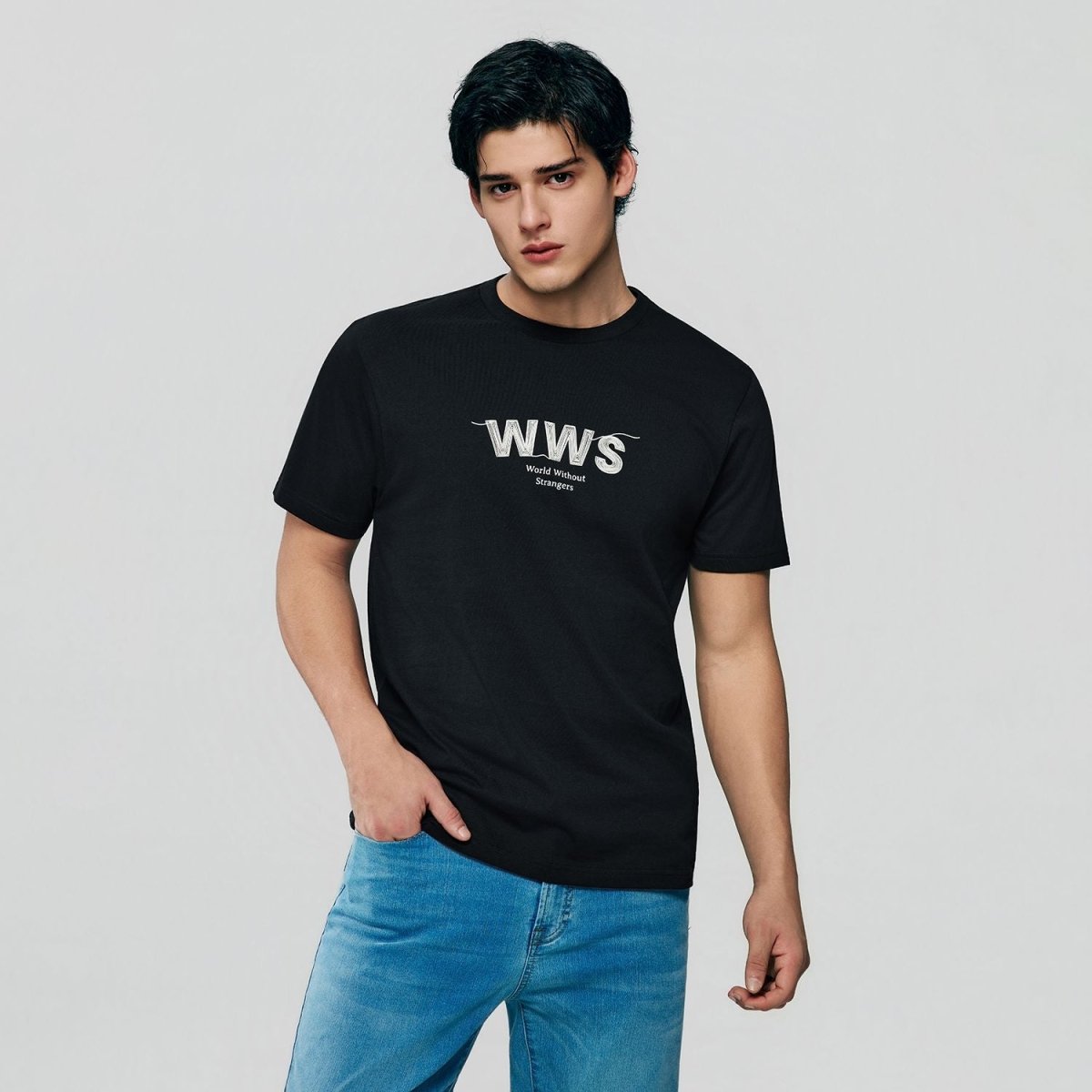 Giordano Men's 3G WWS Graphic Tee - Premium Print Tee