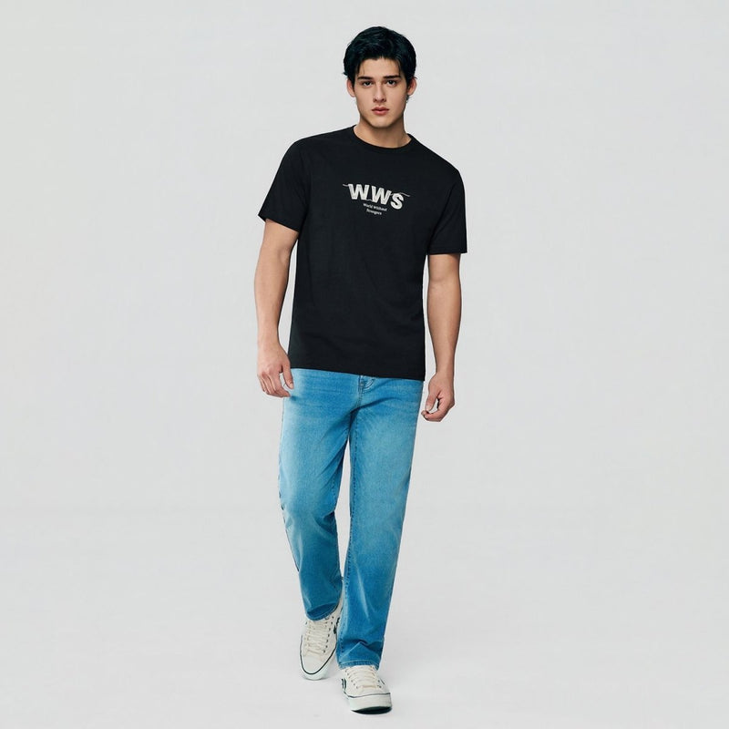 Giordano Men's 3G WWS Graphic Tee - Premium Print Tee