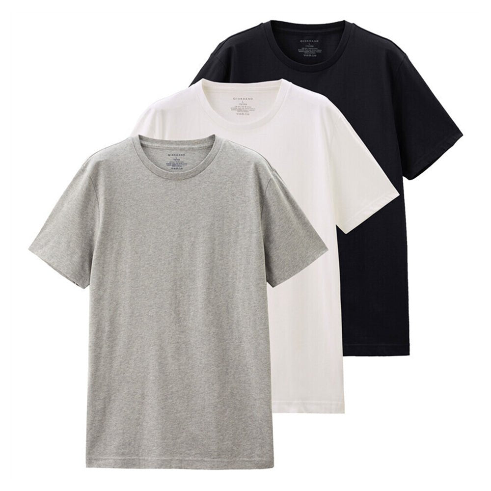 Giordano Men's Basic Tees (3-Packs) - Premium Innerwear