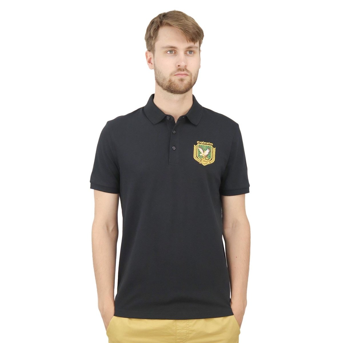 Giordano Men's Bold Embroidery Polo - Premium Polo