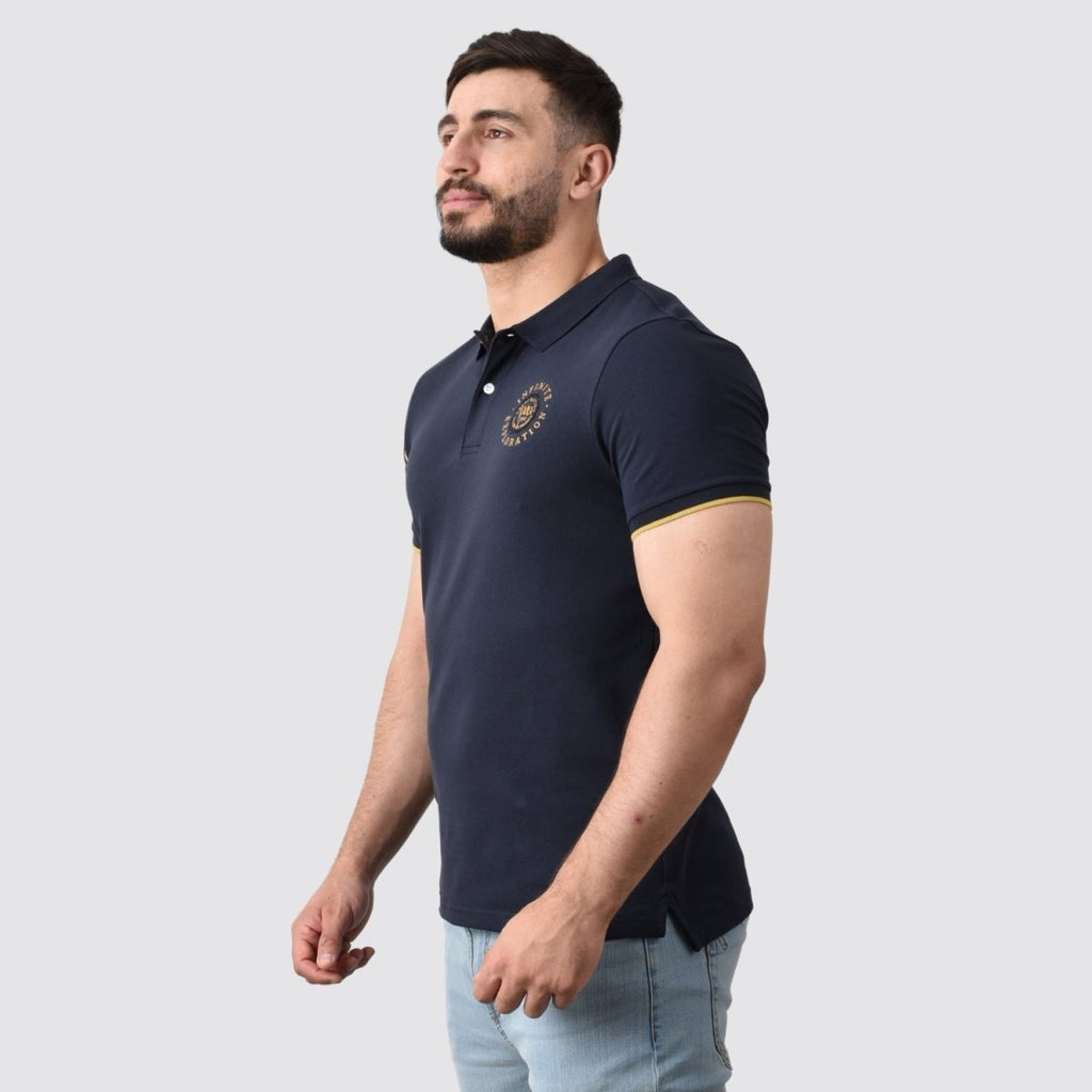 Giordano Men's Bold Embroidery Polo - Premium Polo