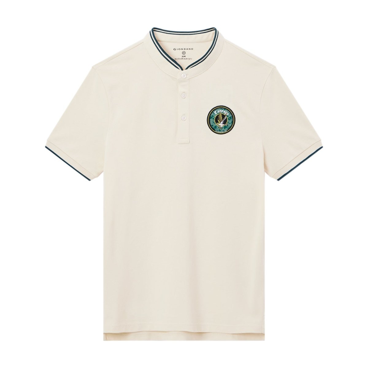 Giordano Men's Bold Embroidery Polo - Premium Polo