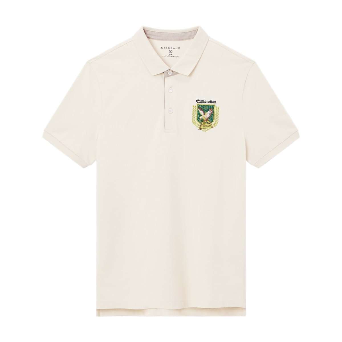 Giordano Men's Bold Embroidery Polo - Premium Polo