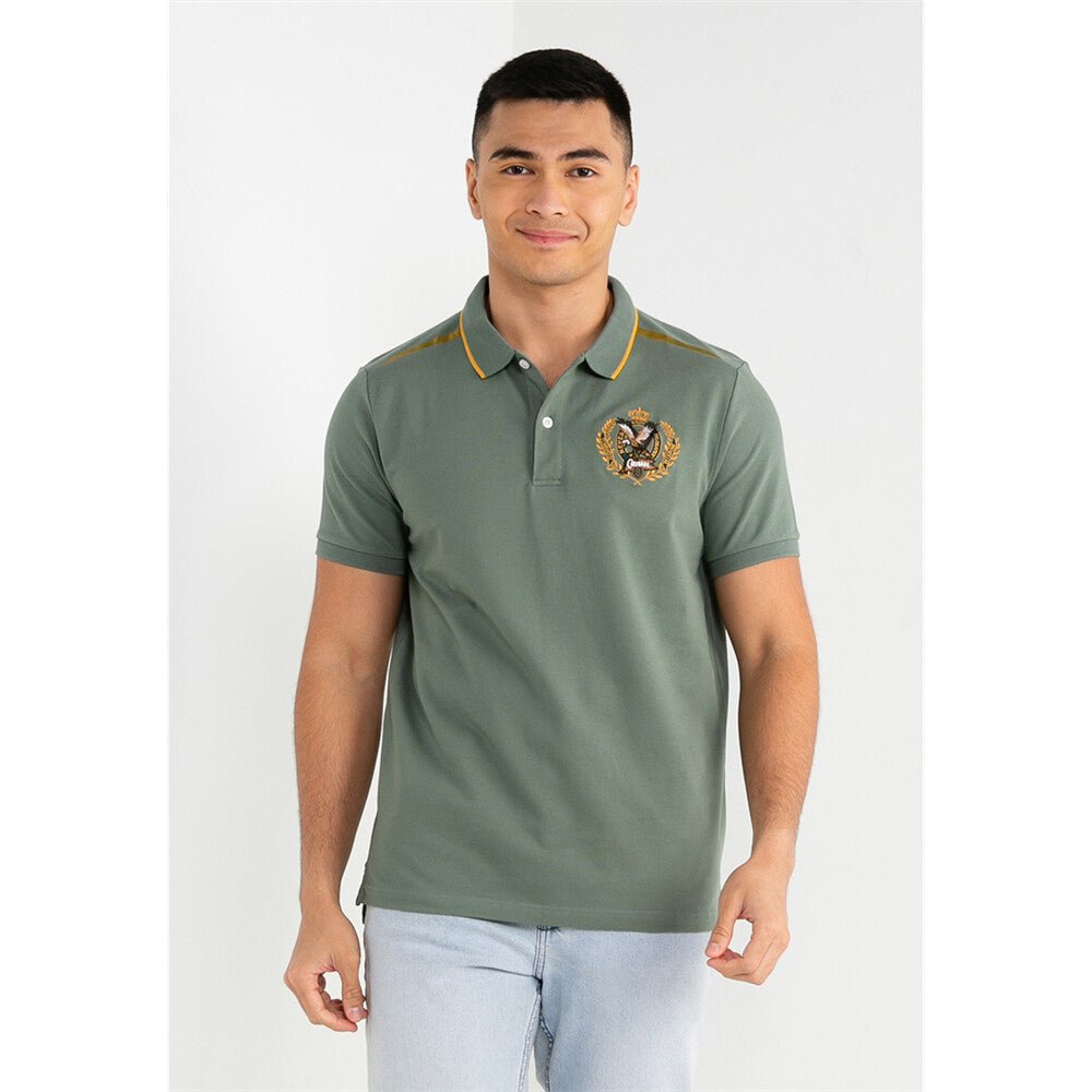 Giordano Men's Bold Embroidery Polo - Premium Polo