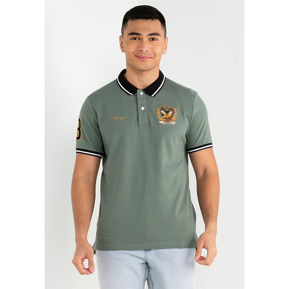 Giordano Men's Bold Embroidery Polo - Premium Polo