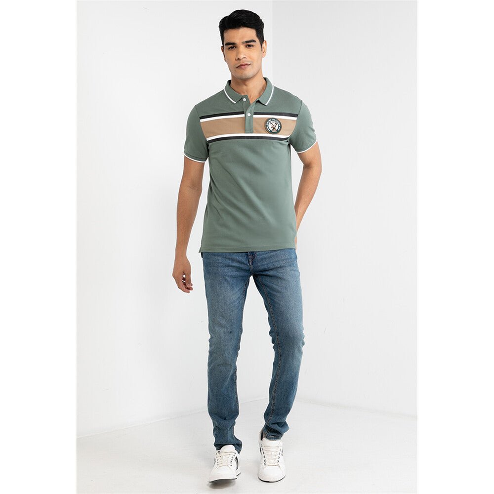 Giordano Men's Bold Embroidery Polo - Premium Polo