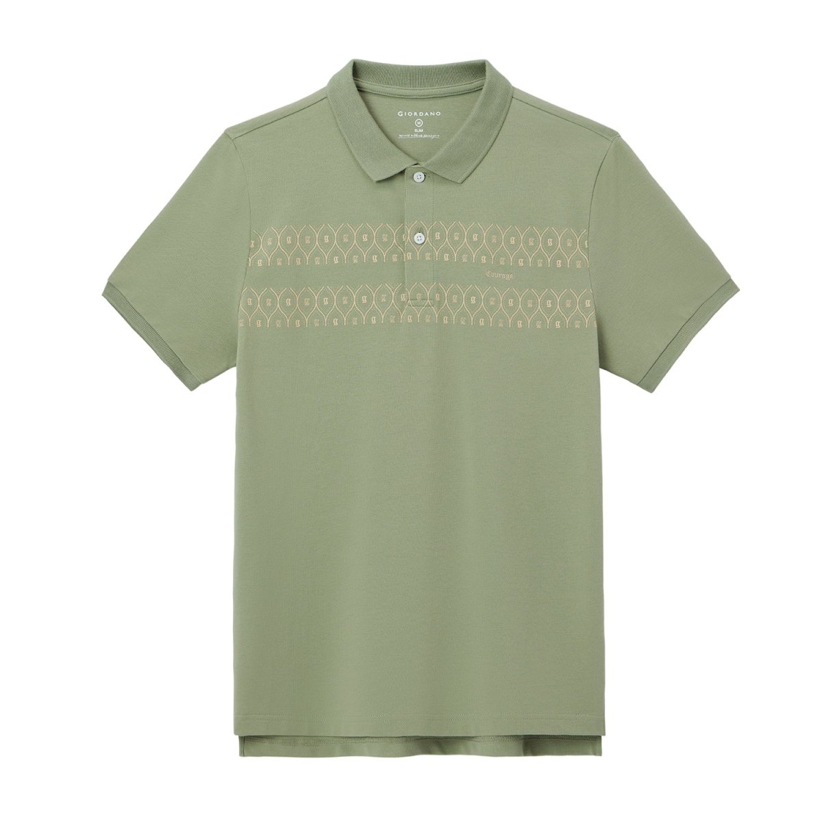 Giordano Men's Bold Embroidery Polo - Premium Polo