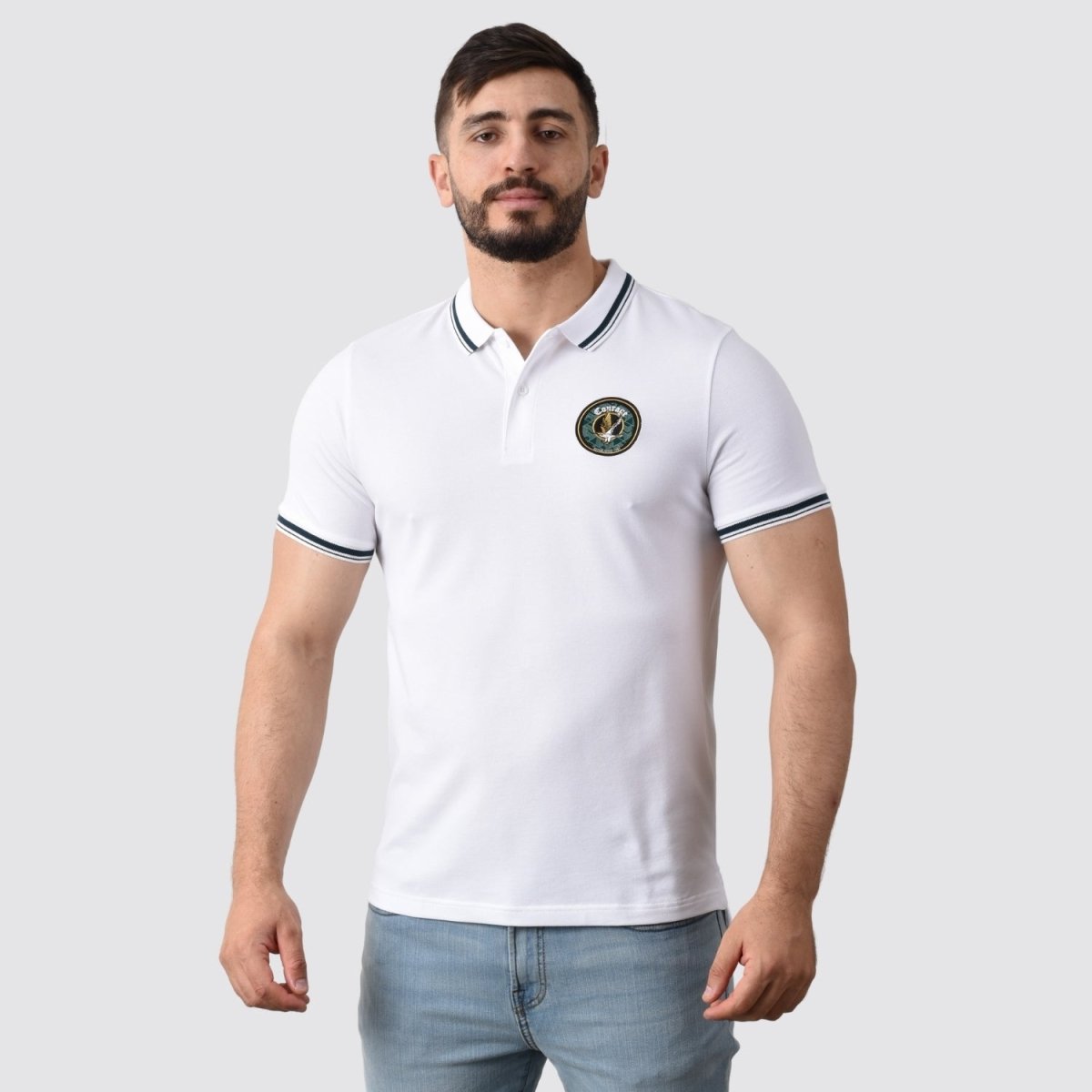 Giordano Men's Bold Embroidery Polo - Premium Polo