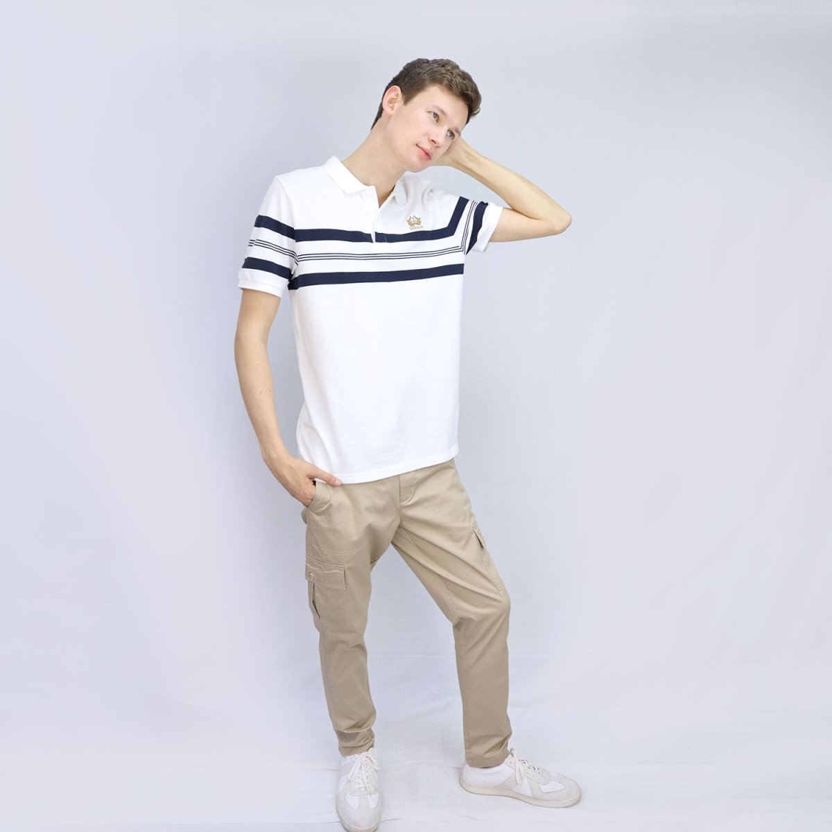 Giordano Men's Bold Embroidery Polo - Premium Polo