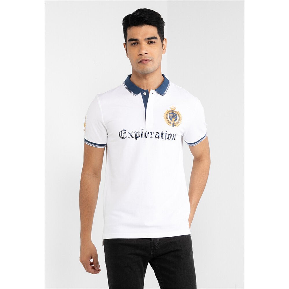 Giordano Men's Bold Embroidery Polo - Premium Polo