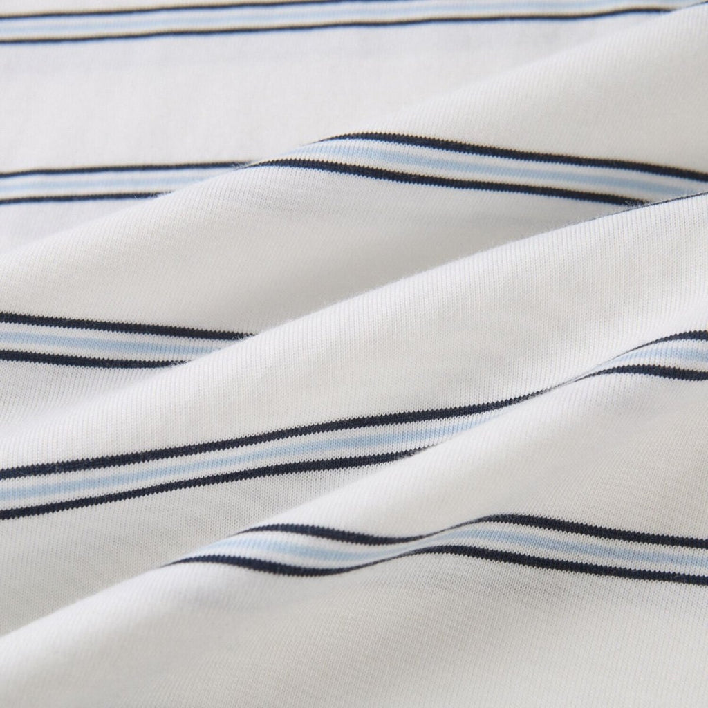 Giordano Men's Chiikawa Striped Cotton Relaxed Graphic Tee - Premium Print Tee