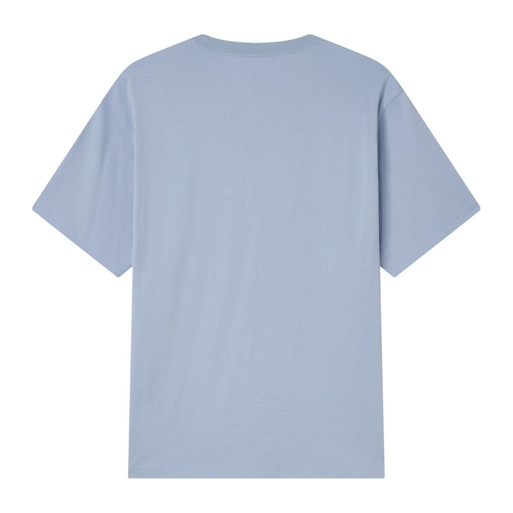 Giordano Men's Chiikawa Subdued Blue Relaxed Graphic Tee - Premium Print Tee