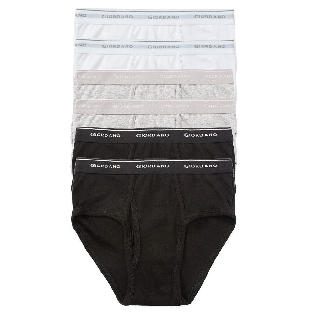 Giordano Men's Classic Briefs (6 Pack) - Premium Briefs