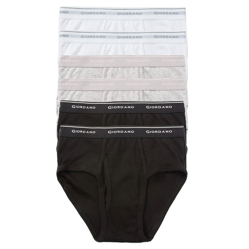 Giordano Men's Classic Briefs (6 Pack) - Premium Briefs