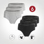 Giordano Men's Classic Briefs (6 Pack) - Premium Briefs