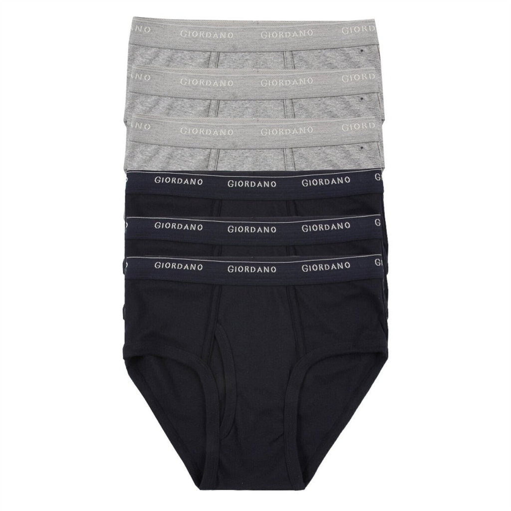 Giordano Men's Classic Briefs (6 Pack) - Premium Briefs