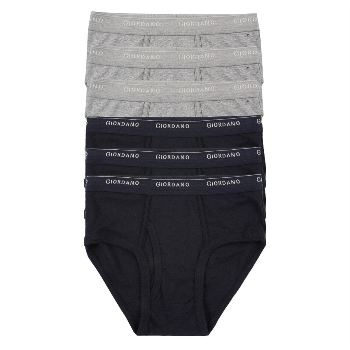 Giordano Men's Classic Briefs (6 Pack) - Premium Briefs