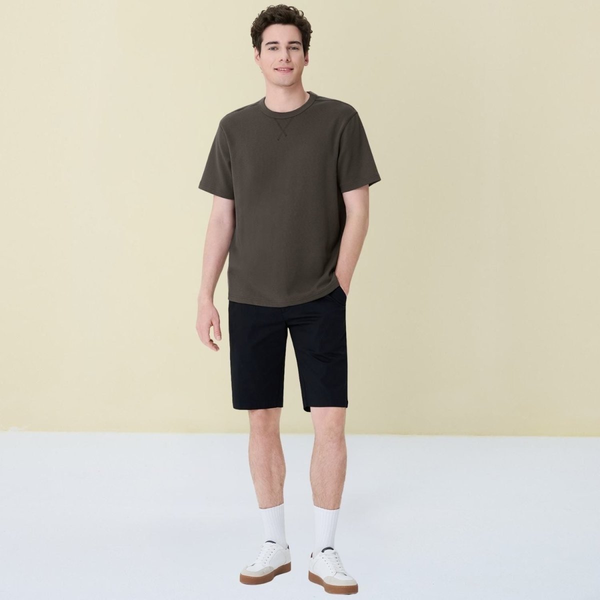 Giordano Men's Cool Touch Hidden Comfort Bermuda Shorts - Premium Shorts