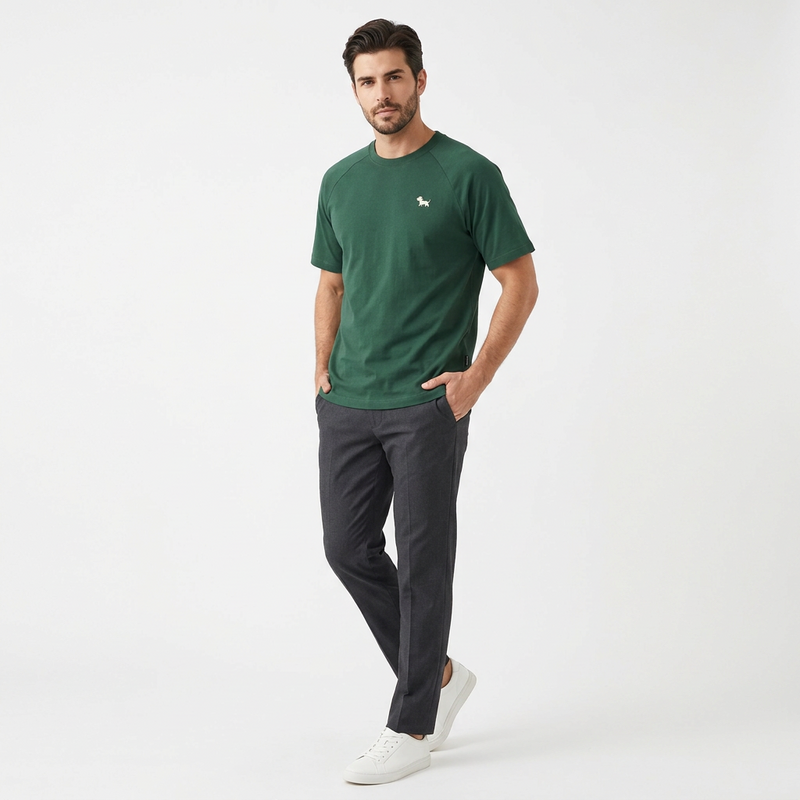 Men's Cool Touch Puppy Raglan Tee