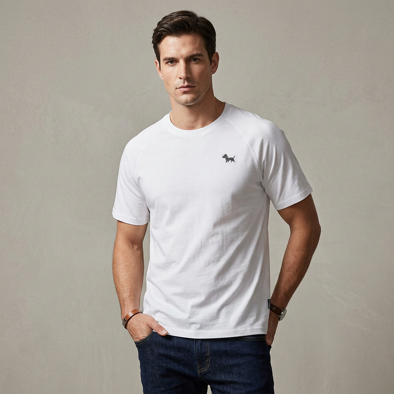 Men's Cool Touch Puppy Raglan Tee