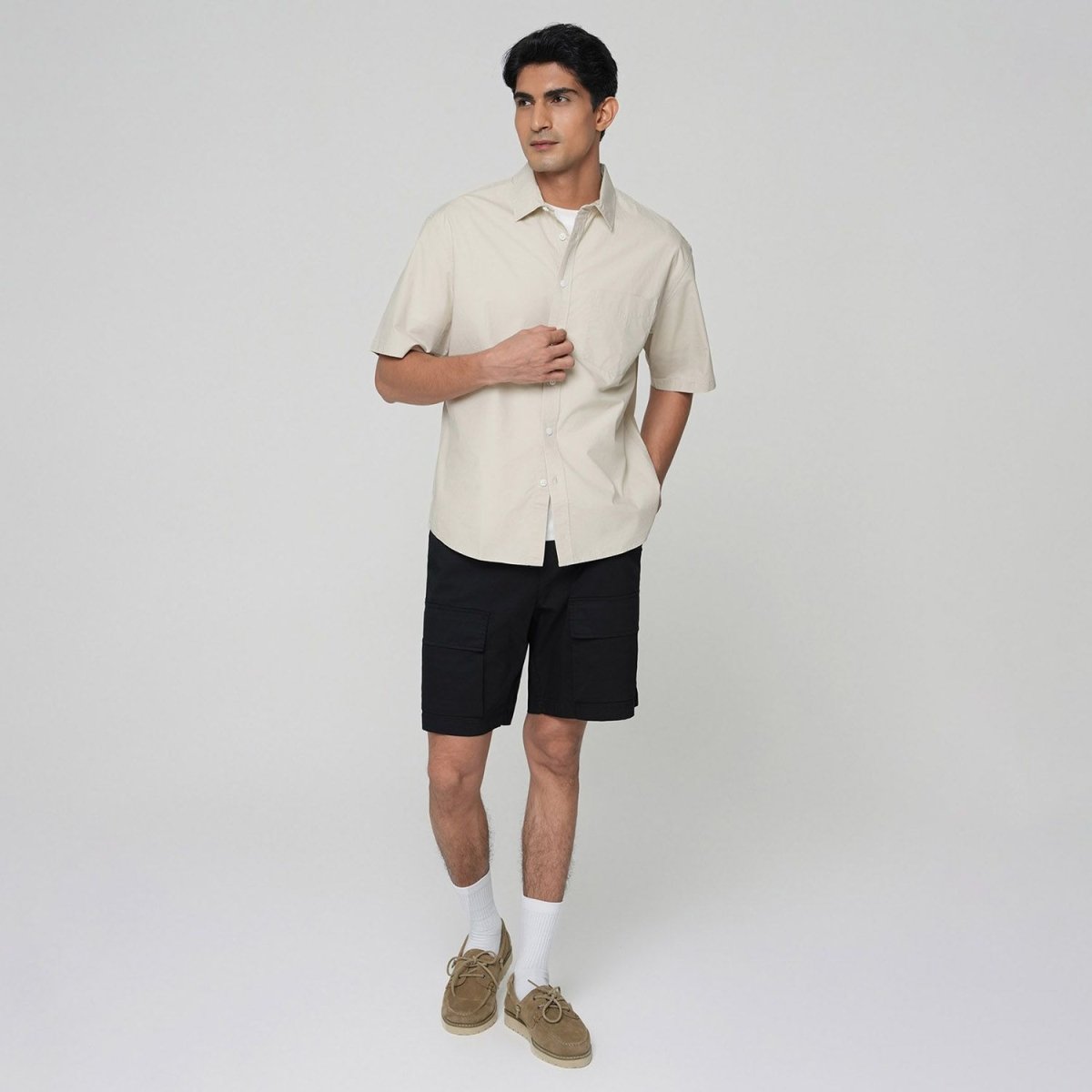 Giordano Men's Cool Touch Stretch Twill Shorts - Premium Shorts