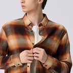 Giordano Men's Cotton Basketweave Slim Fit Long Sleeve Shirt - Premium Shirts