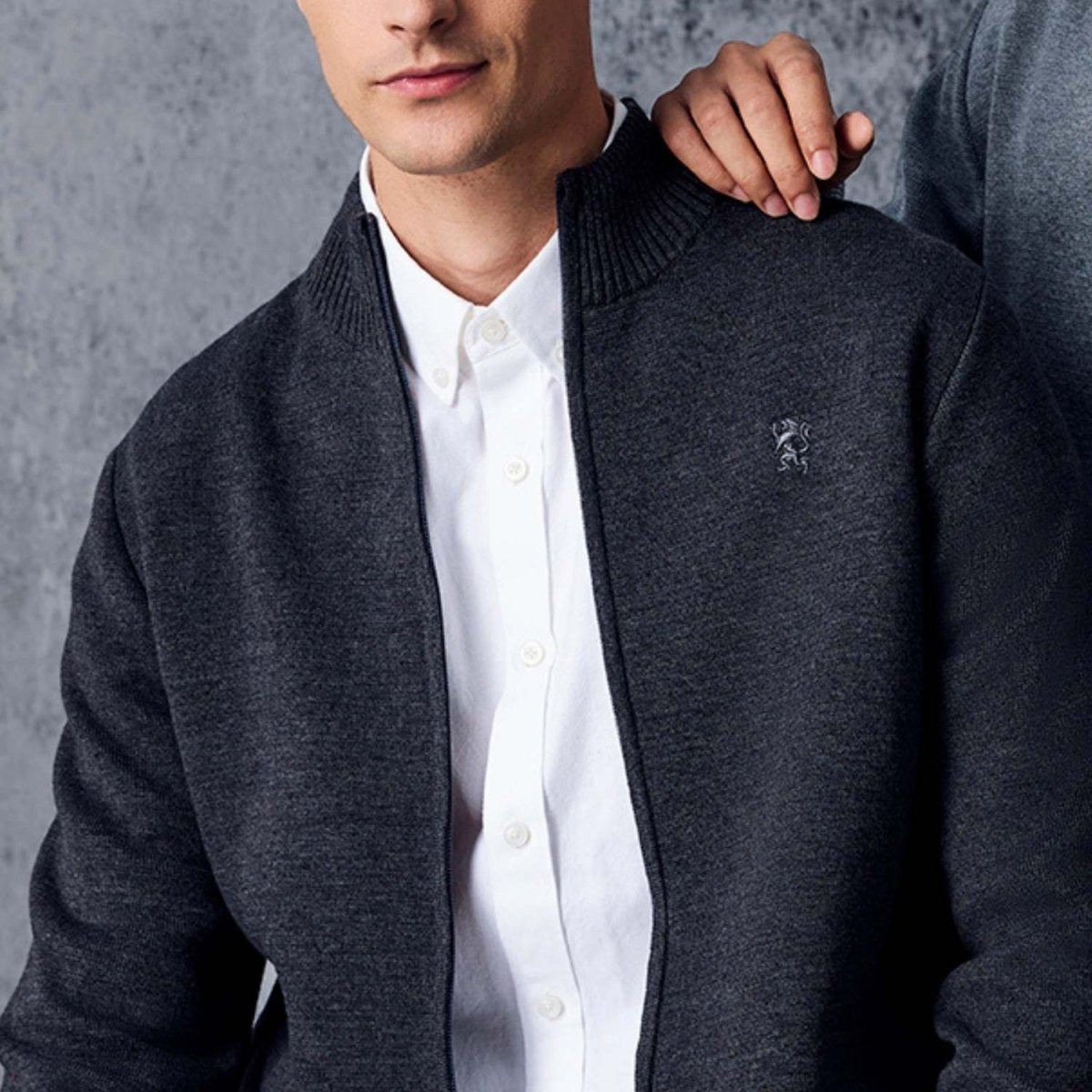 Giordano Men's Cotton Blend Cardigan: Cozy & Classic - Premium Cardigans