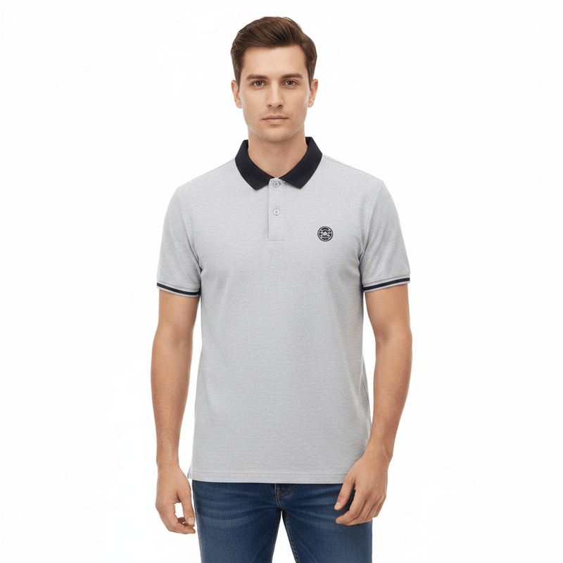 Giordano Men's Cotton Blend Pique Embroidered Polo - Premium Polo