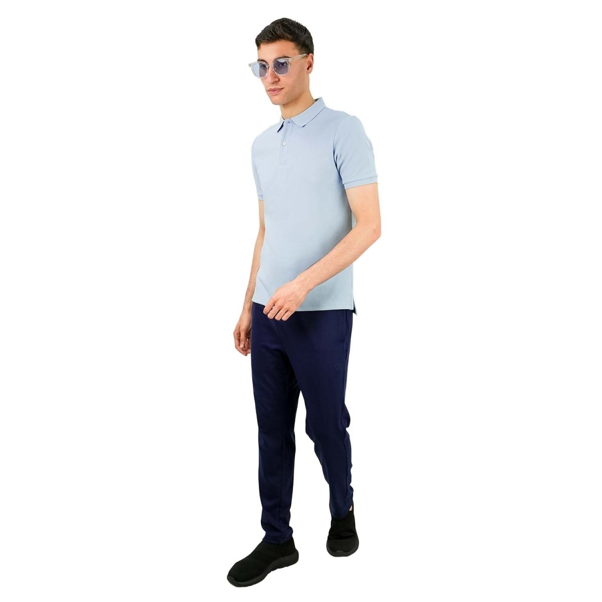 Giordano Men's Cotton Blend Waffle Knit Solid Polo - Premium Polo