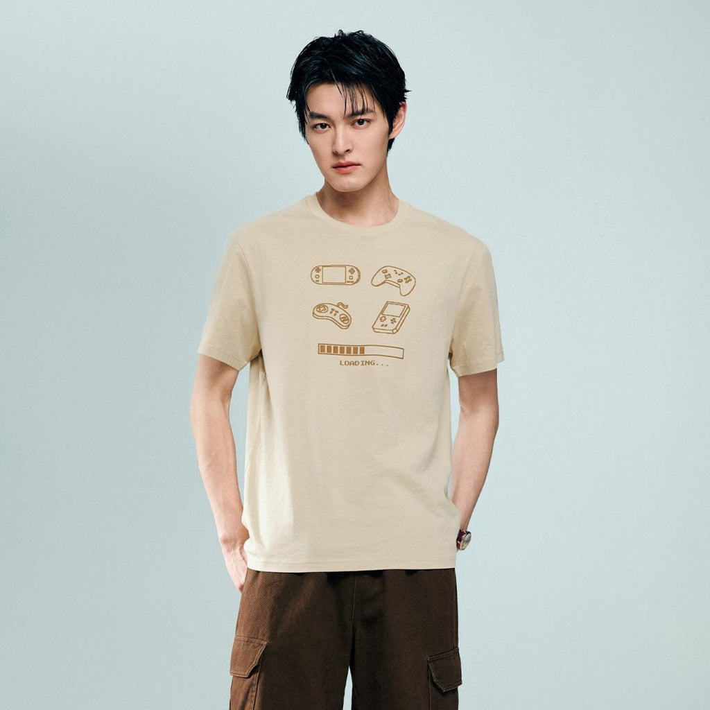 Giordano Men's Cotton Game Theme Print Tee | Online Exclusive - Premium Print Tee