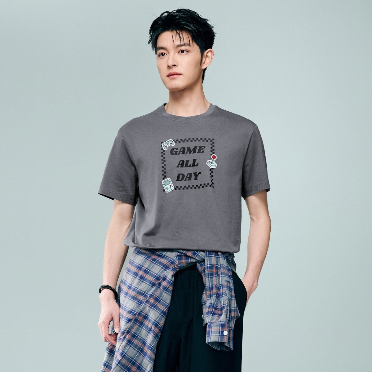 Giordano Men's Cotton Game Theme Print Tee | Online Exclusive - Premium Print Tee