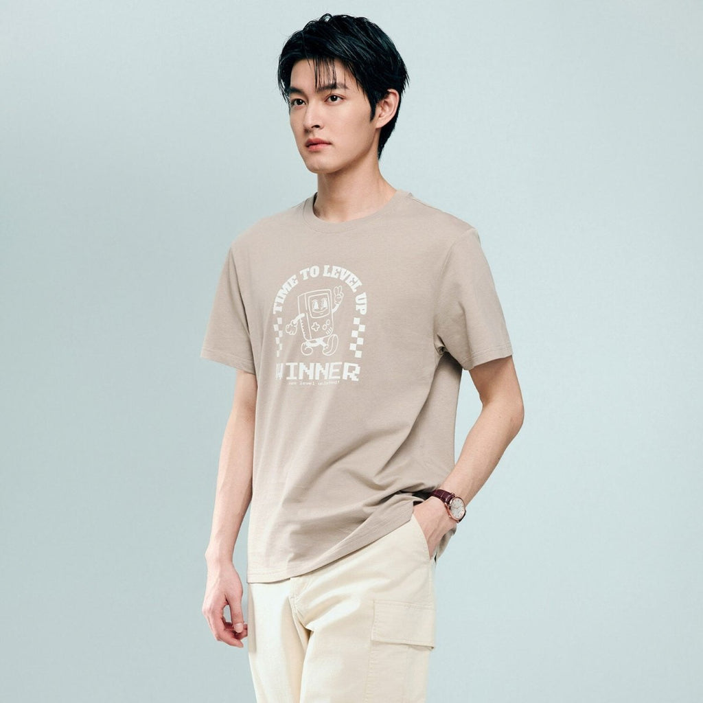 Giordano Men's Cotton Game Theme Print Tee | Online Exclusive - Premium Print Tee