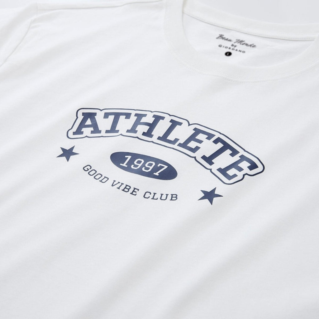 Giordano Men's Cotton Jersey Crew-Neck Print Tee | Online Exclusive - Premium Print Tee