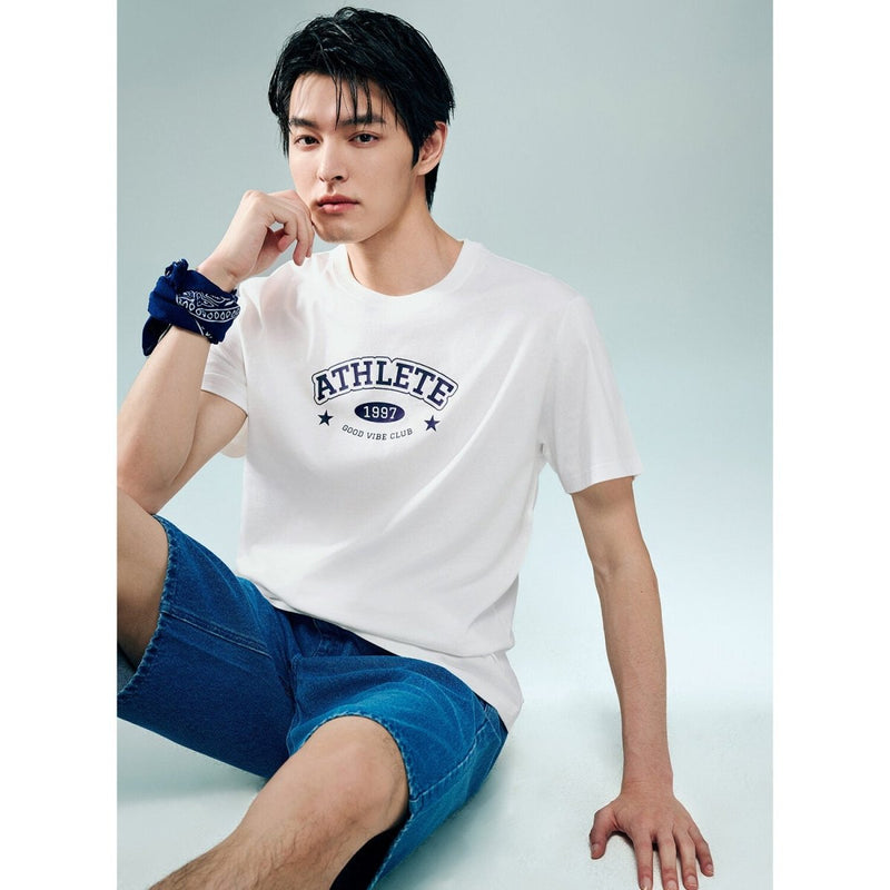 Giordano Men's Cotton Jersey Crew-Neck Print Tee | Online Exclusive - Premium Print Tee