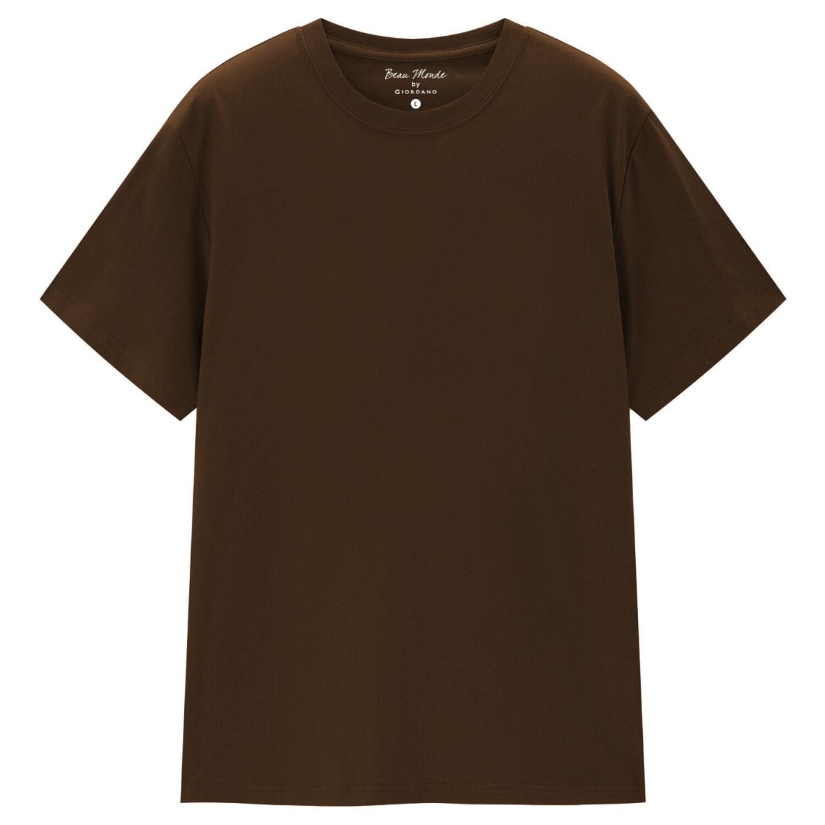 Giordano Men's Cotton Jersey Crew Neck Regular Fit Tee | Online Exclusive - first_variant_option_2 Premium Tee for Giordano