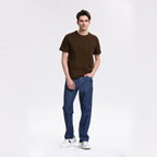 Giordano Men's Cotton Jersey Crew Neck Regular Fit Tee | Online Exclusive - first_variant_option_2 Premium Tee for Giordano