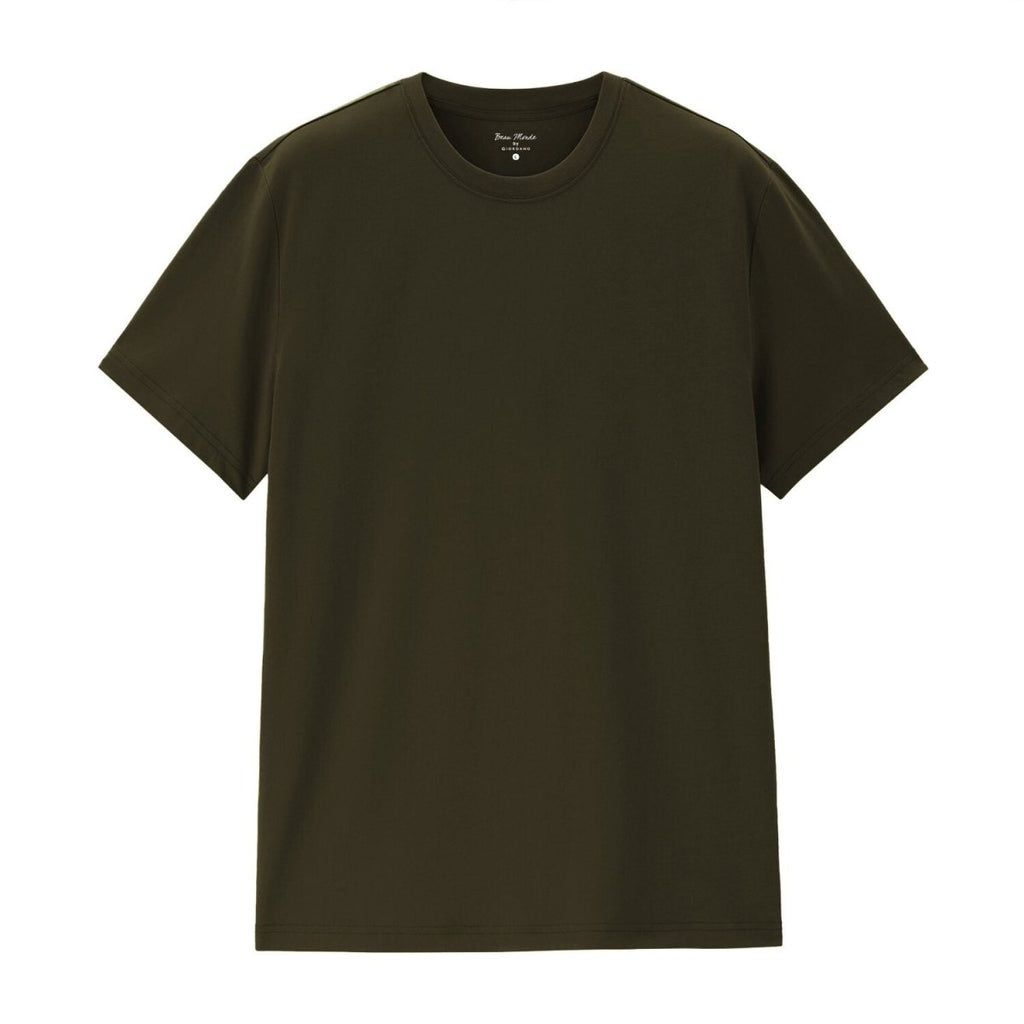 Giordano Men's Cotton Jersey Crew Neck Regular Fit Tee | Online Exclusive - Premium Tee