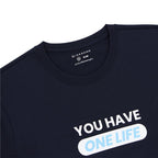 Giordano Men's Cotton Jersey Crew Neck Slim Fit Message Print Tee - Premium Print Tee