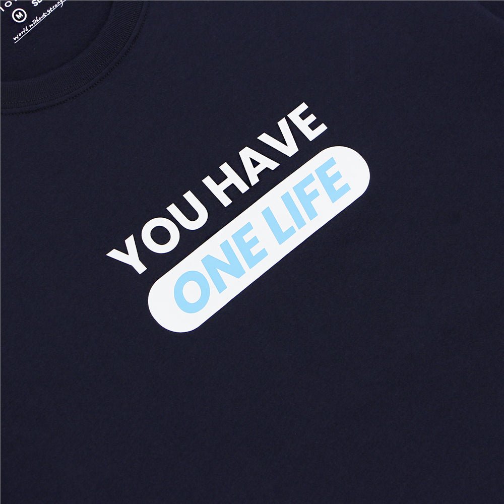 Giordano Men's Cotton Jersey Crew Neck Slim Fit Message Print Tee - Premium Print Tee