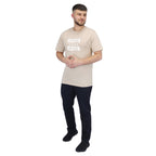 Giordano Men's Cotton Jersey Crew Neck Slim Fit Message Print Tee - Premium Print Tee