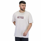 Giordano Men's Cotton Jersey Crew Neck Slim Fit Message Print Tee - Premium Print Tee