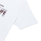 Giordano Men's Cotton Jersey Crew Neck Slim Fit Message Print Tee - Premium Print Tee