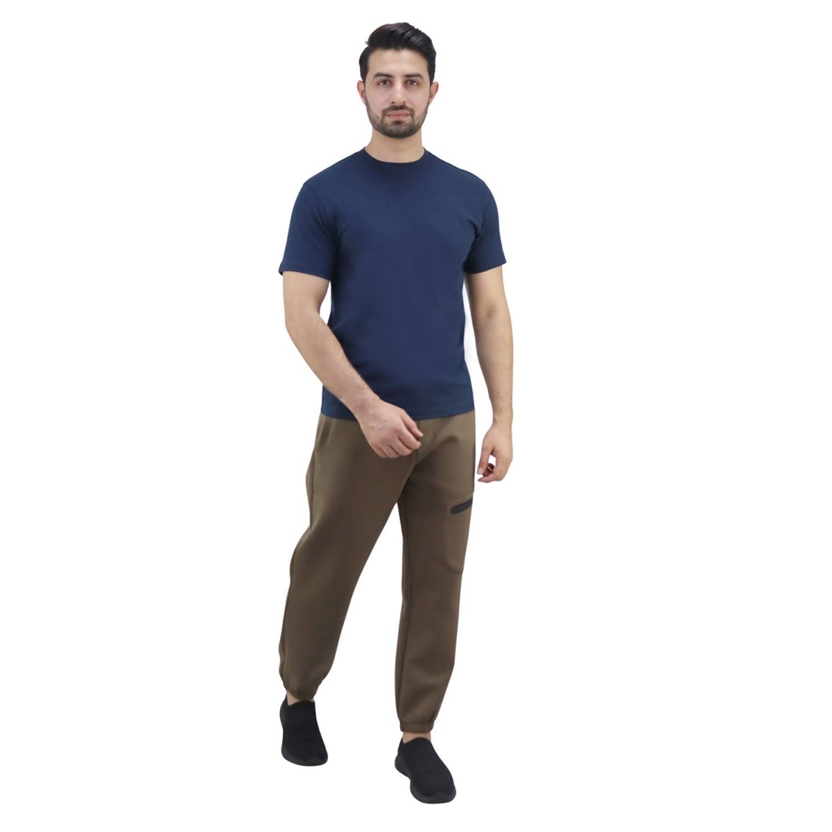 Giordano Men's Cotton Jersey Crew Neck Slim Fit Tee - Premium Tee