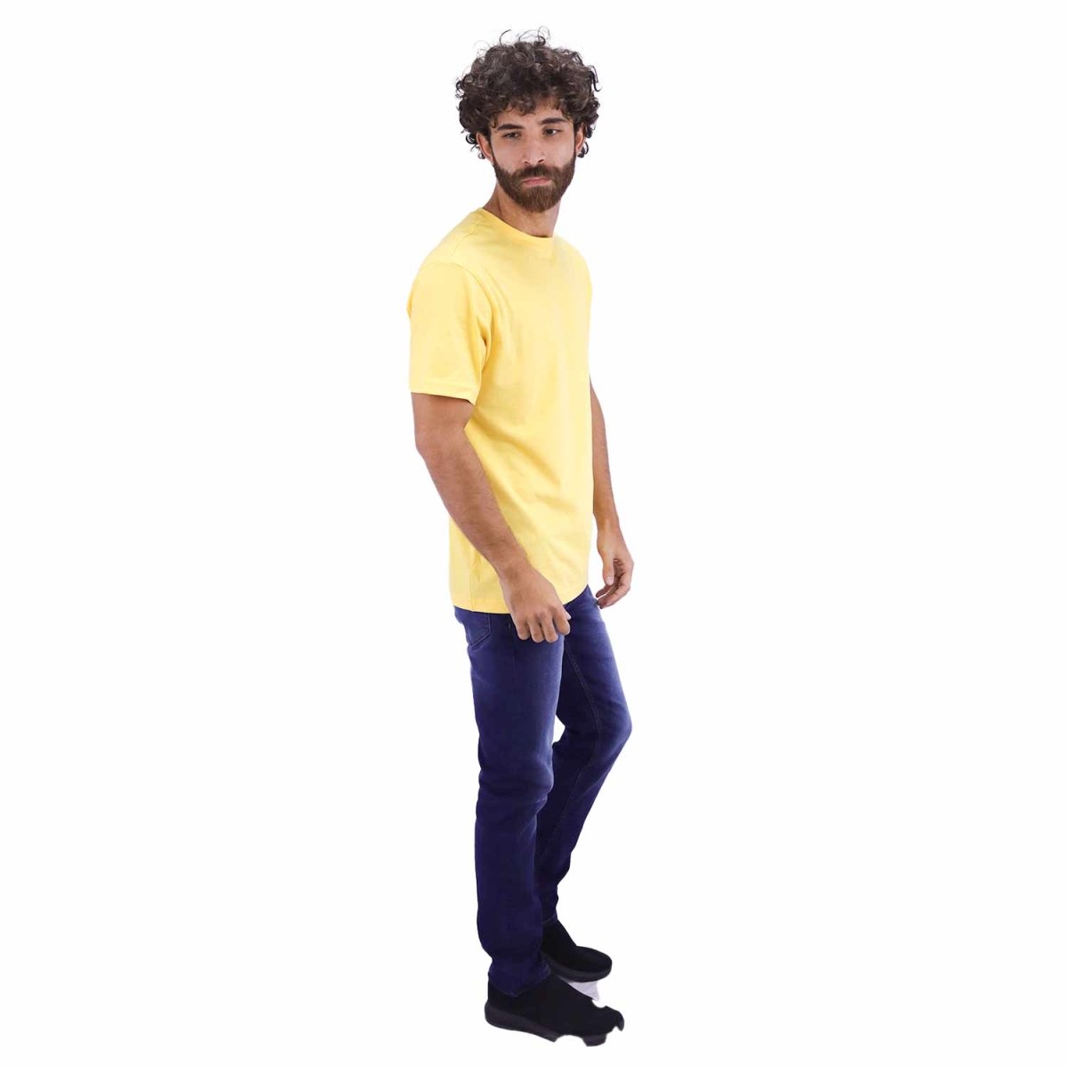 Giordano Men's Cotton Jersey Crew Neck Slim Fit Tee - Premium Tee